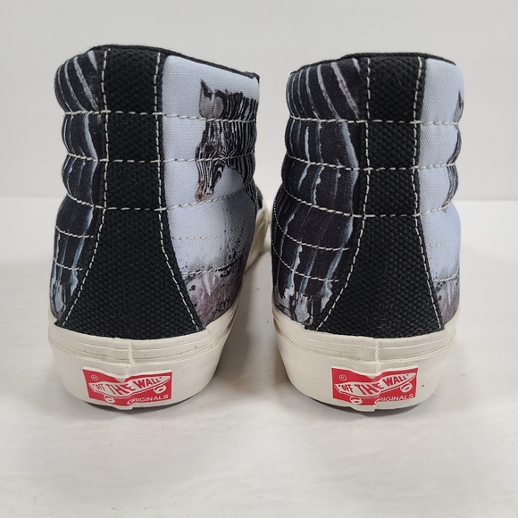 Vans Og Sk8-Hi Lx Ralph Steadman Zebra High Top Sneakers Women 7.5 Men 6.0 - Picture 6 of 11